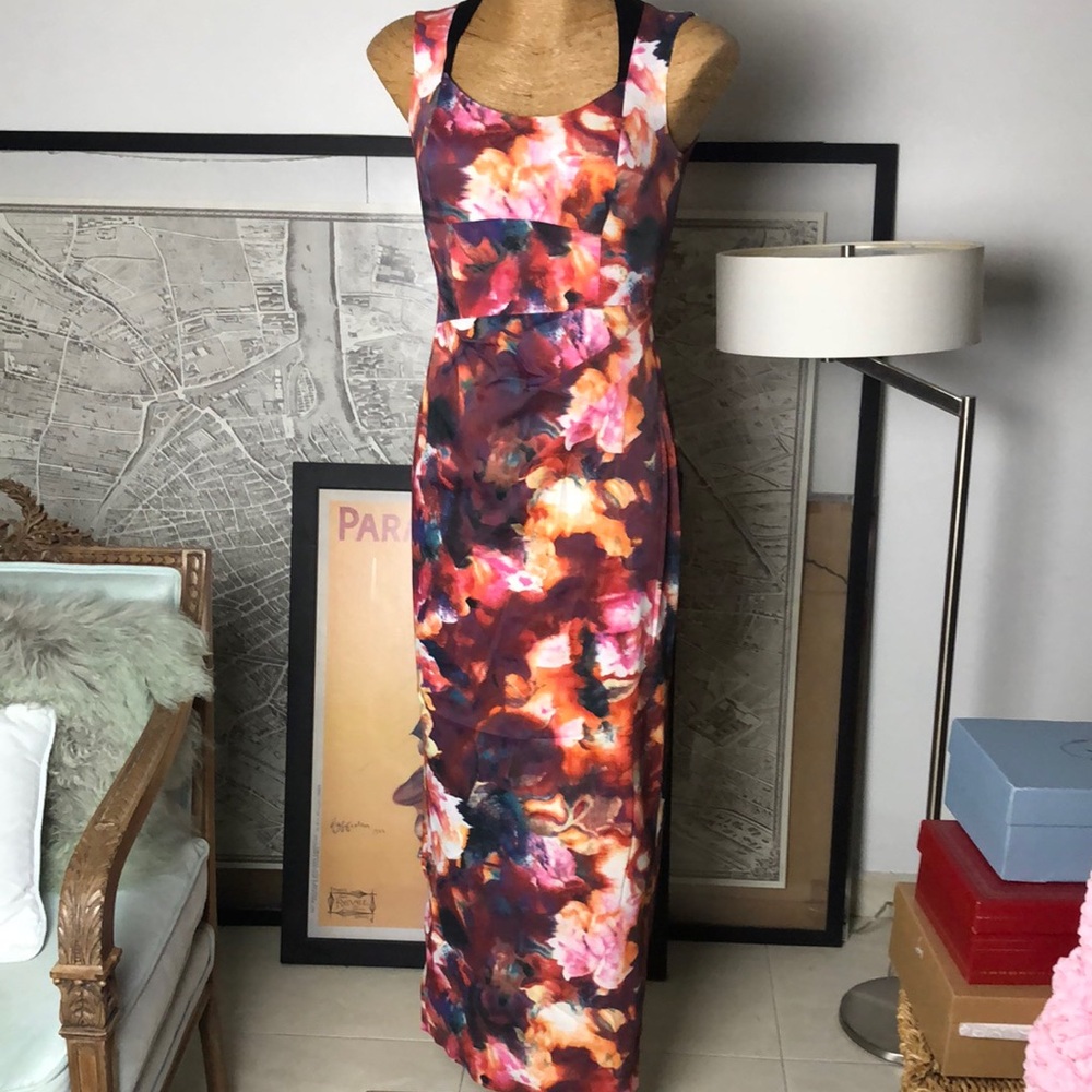 Karen Millen Multicolor Floral Maxi Dress
